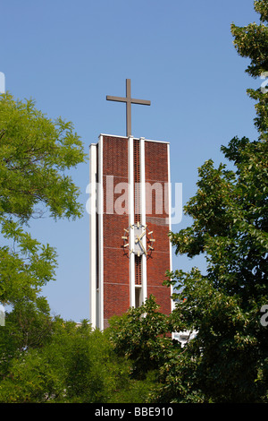 Kirchturm der Jerusalemkirche in Berlin, Deutschland, Europa Stockfoto