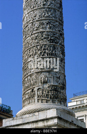 Relief, Spalte von Marcus Aurelius, Piazza Colonna, Rom, Latium, Italien, Europa Stockfoto
