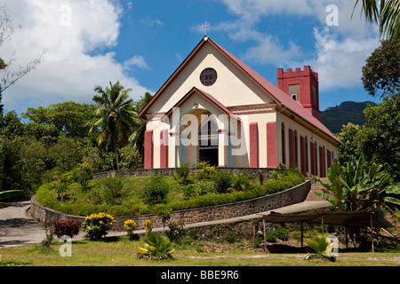 Kirche am Anse Boileau, Insel Mahe, Seychellen, Indischer Ozean, Afrika Stockfoto