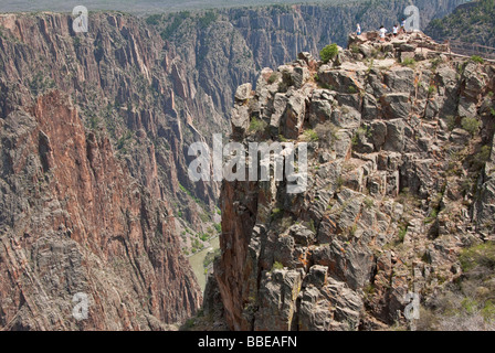 Colorado Black Canyon des Gunnison National Park Tomichi Punkt Stockfoto