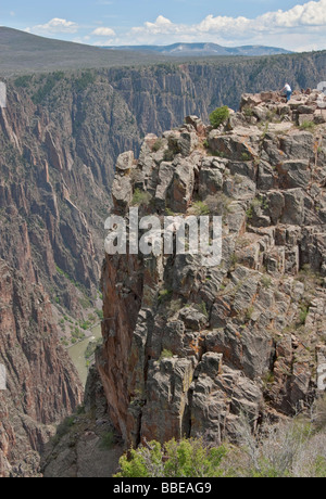 Colorado Black Canyon des Gunnison National Park Tomichi Punkt Stockfoto