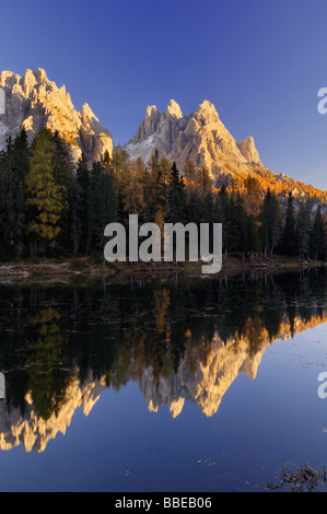 Lago di Antorno, Dolomiten, Cadini Gruppe, Provinz Belluno, Region Venetien, Italien Stockfoto