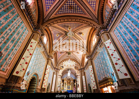 Innere des Santuario De La Virgen del Carmen, Tlalpujahua, Michoacan, Mexiko Stockfoto