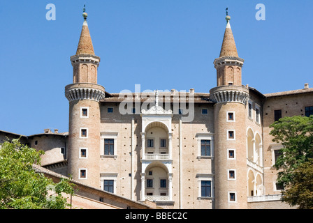 Dogenpalast-Urbino Stockfoto