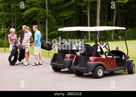 Menschen Golfen, Burlington, Ontario, Kanada Stockfoto