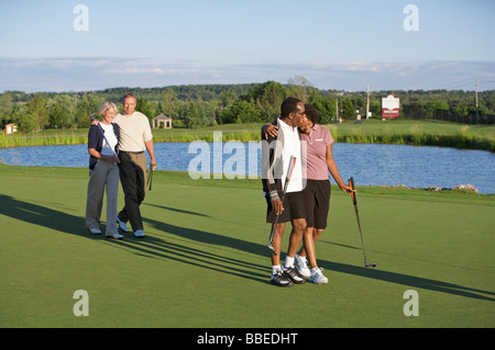 Menschen auf Golfplatz, Burlington, Ontario, Kanada Stockfoto