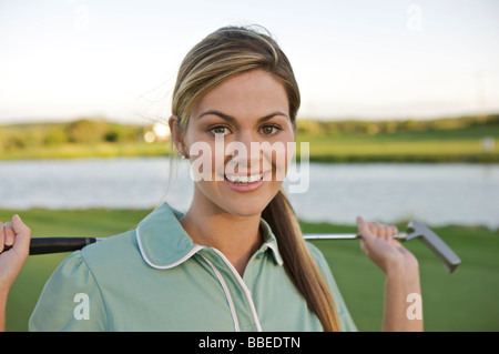 Porträt der Frau, Burlington, Ontario, Kanada Stockfoto