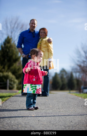 Familie im Park, Bethesda, Maryland, USA Stockfoto