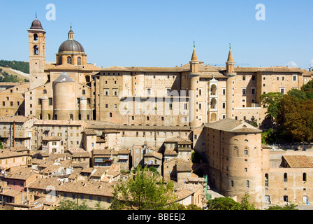 Dogenpalast-Urbino Stockfoto