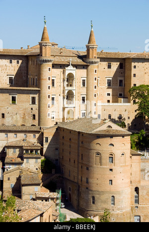 Dogenpalast-Urbino Stockfoto