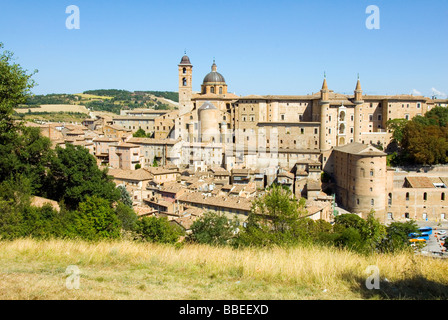 Dogenpalast-Urbino Stockfoto