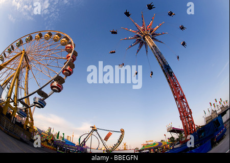 Messegelände und Handykameras Fahrten, Toronto, Ontario, Kanada Stockfoto