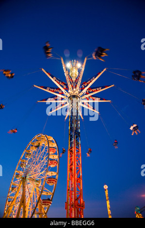 Vergnügungspark Fahrten, Toronto, Ontario, Kanada Stockfoto