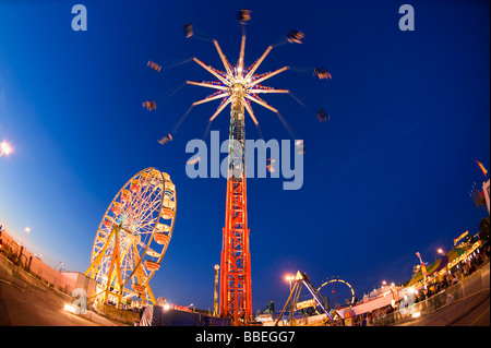 Vergnügungspark Fahrten, Toronto, Ontario, Kanada Stockfoto