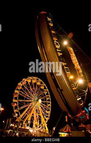 Vergnügungspark Fahrten, Toronto, Ontario, Kanada Stockfoto