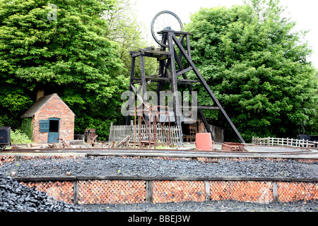 Zeche im Black Country Living Museum, W Midlands anzeigen Stockfoto