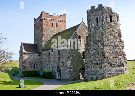 Sächsischen Kirche von St. Mary in Castro, Dover Castle Stockfoto