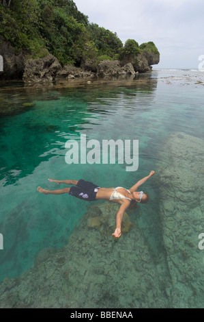 Magpupungko Lagune, Pilar, Siargao Island, Surigao del Norte, Mindanao, Philippinen Stockfoto