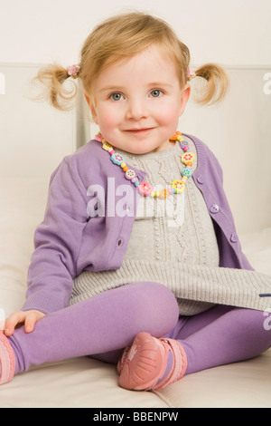 Porträt von kleinen Mädchen Stockfoto
