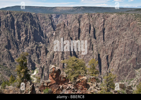 Colorado Black Canyon des Gunnison-Nationalpark Chasm View Stockfoto