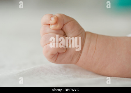 Nahaufnahme von Babys hand Stockfoto