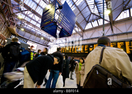 London Waterloo Train Station, UK Stockfoto