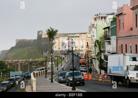 Historischen Castillo de San Cristóbal in Old San Juan Puerto Rico Stockfoto