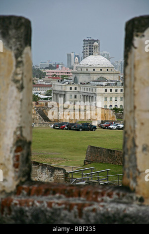 Historischen Castillo de San Cristóbal in Old San Juan Puerto Rico Stockfoto