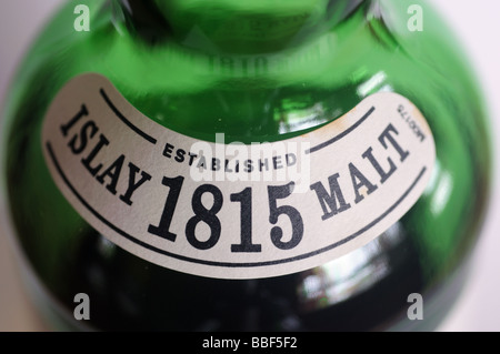 Malt Whisky Flasche detail Stockfoto