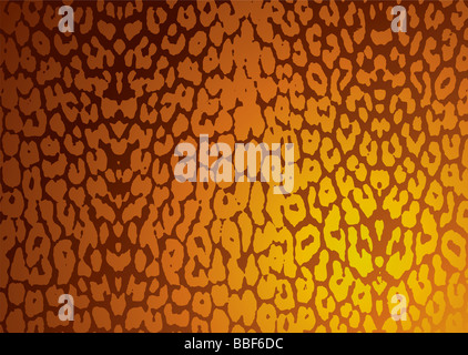 Goldenen Leoparden Haut Hintergrund mit strukturierten Effekt in gold Stockfoto