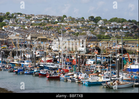 Newlyn Harbour und Fischereien Boote, Cornwall, England, "Great Britain" Stockfoto