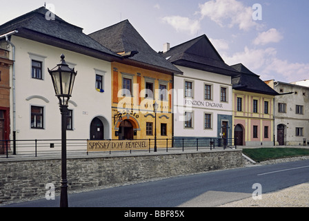 Sobotske Namestie in Spisska Sobota Vorort der Stadt Poprad Spis Region Slowakei Stockfoto