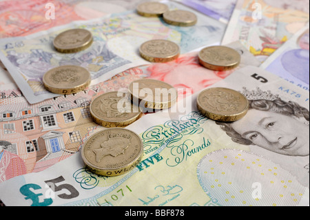 Britisches Geld Stockfoto