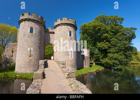 Graben Sie im Whittington Castle in der Nähe von Oswestry Shropshire England UK United Kingdom GB Großbritannien britischen Inseln Europa EU Stockfoto