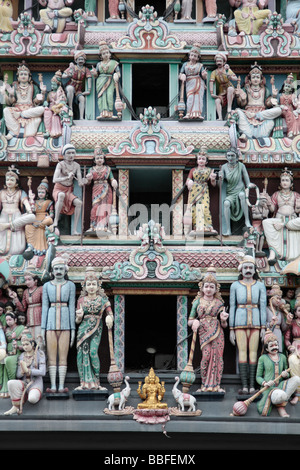 Sri Mariamman-Tempel in Chinatown Singapur Stockfoto