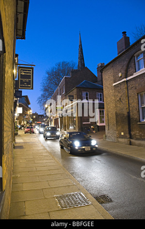 Ansichten von Shrewsbury und Einkaufsstraßen und Zeichen Stockfoto