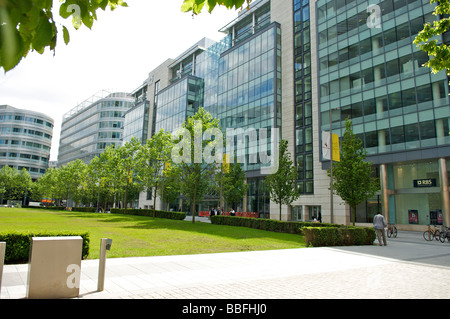 Wohnungen in Spinningfields, Stadtzentrum von Manchester Stockfoto