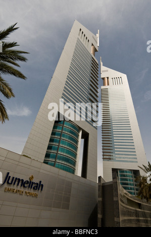 Jumeirah Emirat Towers im Financial District von Dubai Stockfoto