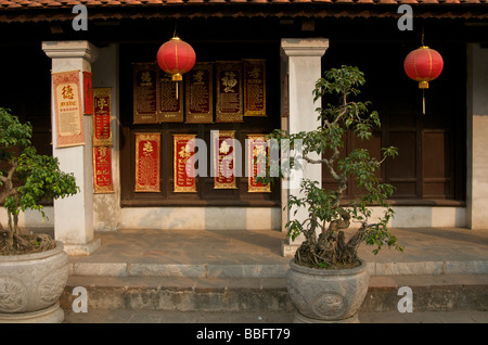 Detail in the Temple of Literature in Hanoi Nordvietnam Stockfoto