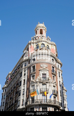 Banco de España, Bankgebäude, Valencia, Spanien, Europa Stockfoto