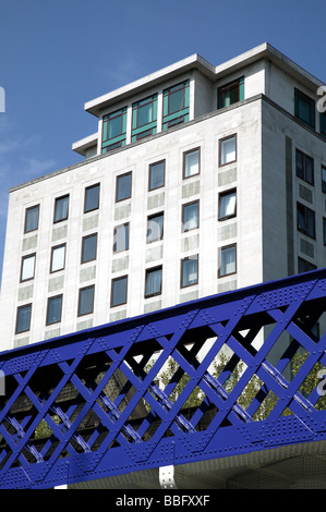 Abstrakte Ansicht eines Teils der Whitehouse Gebäude, Southbank Centre, Lambeth Stockfoto