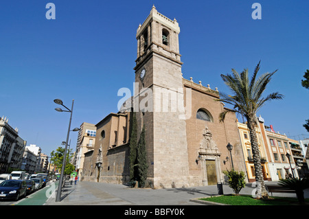 Kirche von Santa Maria del Mar, Plaza De La Constitución, Harbor Area, Valencia, Spanien, Europa Stockfoto