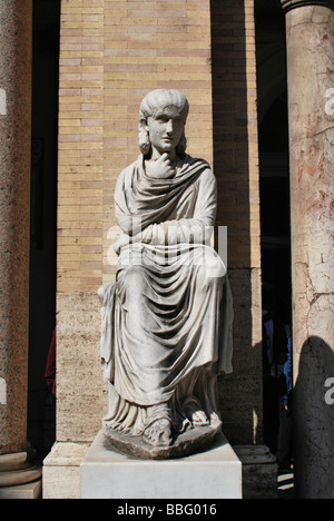 Cortile Ottagono, Museo Pio-Clementino, Vatikanische Museen, Altstadt, Vatikanstadt, Italien, Europa Stockfoto