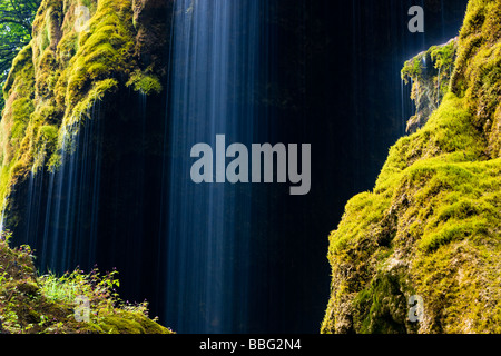 Schleierfaelle Wasserfälle, Ammergauer, Upper Bavaria, Bayern, Deutschland, Europa Stockfoto