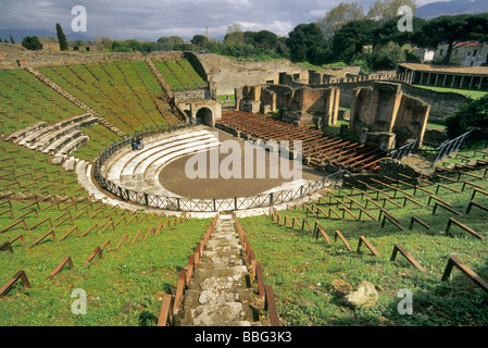 Teatro Grande in Pompeji-Italien Stockfoto