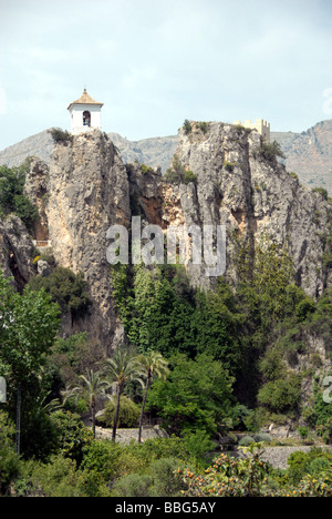 El Castell de Guadalest Spanien Stockfoto