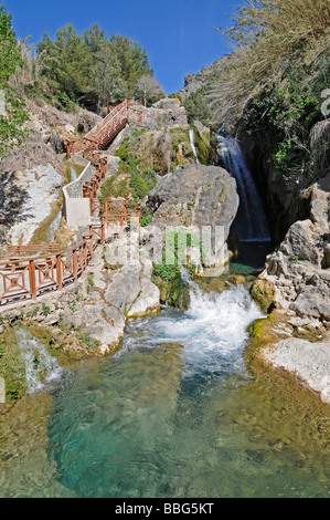 Schriften de l'Algar, Fuentes, Federn, Fluss, Naturpark, Callosa d ' en Sarria, Costa Blanca, Alicante, Spanien, Europa Stockfoto