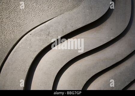 Der ruhige friedliche und ruhige tibetischen Peace Garden auf dem Gelände des Imperial War Museum, Lambeth, Süd-London, UK Stockfoto