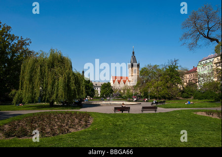 Neues Rathaus in Neustadt Viertel, Prag, Tschechische Republik, Europa Stockfoto