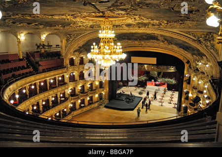 Inneren Staatsoper Prag, Prag, Tschechische Republik Stockfoto